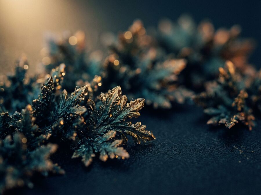 Copper peptide crystalline formations